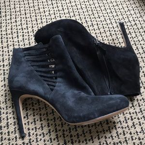 Via spiga black suede boots size 9.5